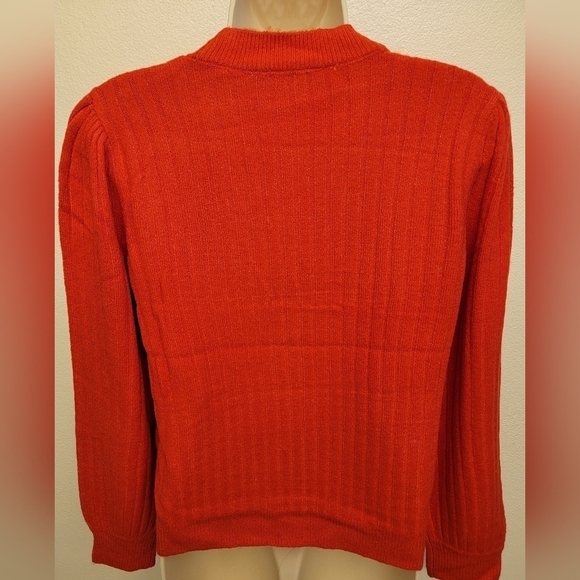 NWT Loft Red Cardigan with Gold Heart Buttons - Picture 5 of 5
